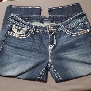 EUC SZ 15/16 Vigoss Dark Wash Dublin Capris